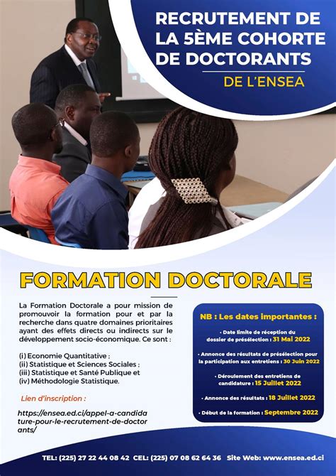 LENSEA Centre Dexcellence Africain De La Banque Mondiale Lance Un