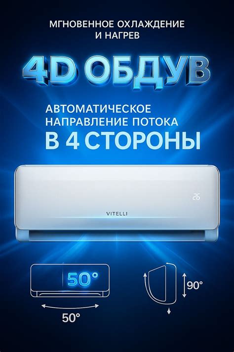 Сплит-система инверторная VITELLI VSL-18i до 51 кв.м купить c доставкой