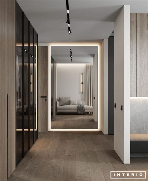 Большое зеркало в коридоре | House, Minimalist
