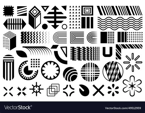 Modern shapes Royalty Free Vector Image - VectorStock