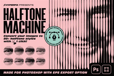 Halftone Machine Action - Convert Image to Halftone Styles | Hyperpix