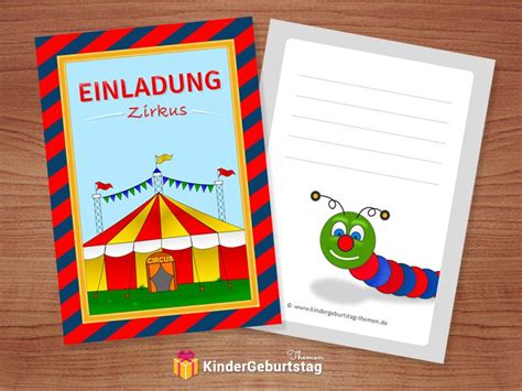 Pin Auf Kindergeburtstag Einladungen