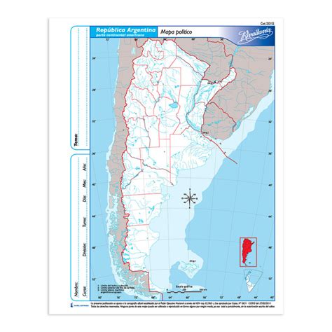 Mapa Argentina Pol Tico Rivadavia N Block De Mapas