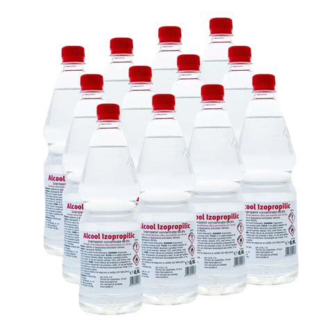 Комплект от 12 x 0,9L изопропилов алкохол, IPA, концентрация 99,99% ...