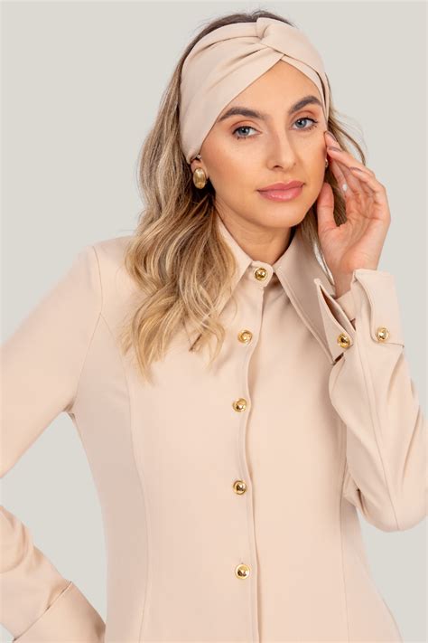 Turbante Feminino Duplo Nude Risco Finno