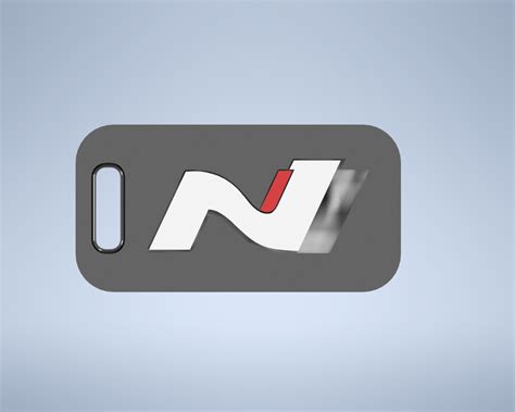Stl File Hyundai N Logo Emblem Keychain Keyring・3d Printing Template To