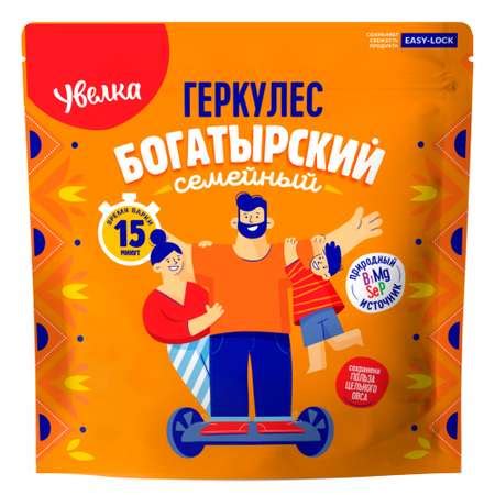 Хлопья Увелка овсяные Геркулес богатырский 500 г купить по цене 73 ₽ в ...