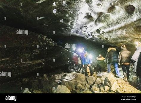 Glacier cave in eastern Iceland Stock Photo - Alamy