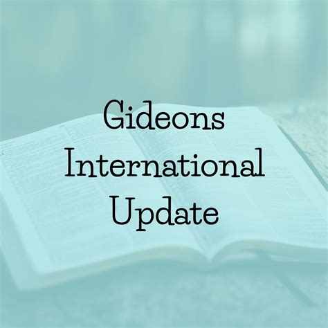 Gideons International – Snyder Bible Church