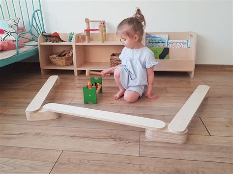 Viga de equilibrio de madera para niños viga de acróbata Etsy México