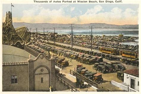 'Cars Parked at Mission Beach, San Diego, California' Prints | AllPosters.com