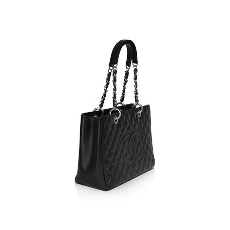 Chanel Black Caviar Leather Grand Shopping Tote Gst Oliver Jewellery