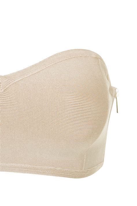 Intimates Naked Beige Bandage Strapless Bra