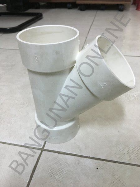 Jual Sambungan Pipa Fitting Pipa Pvc Pralon Tee Y Derajat Inch X