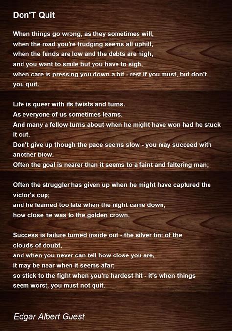 Dont Quit Poem Edgar Albert Guest Classiclopers