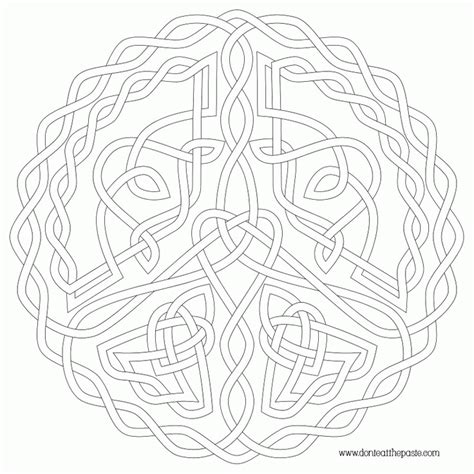 Celtic Mandala Coloring Pages - Coloring Home