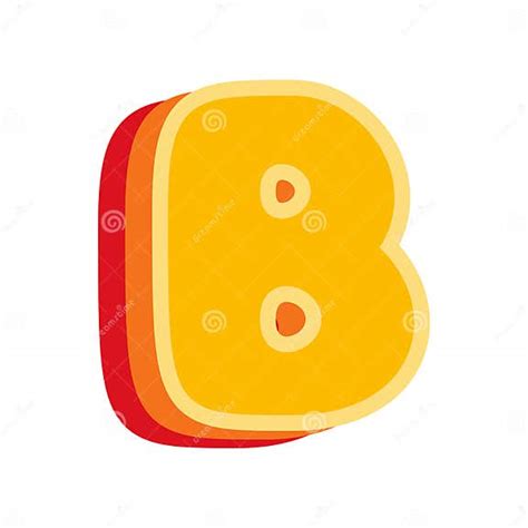 letter  orange vector illustration stock vector illustration