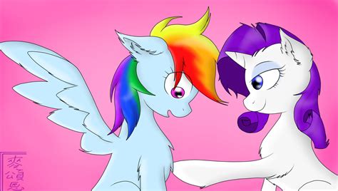 206239 Safe Artist Tomcolt15 Rainbow Dash Rarity G4 Female Lesbian Ship Raridash