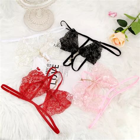 SOUS V TEMENTS STRINGS SEXY Avec N Ud En Dentelle Pour Culotte De Lingerie Sis EUR 9 94
