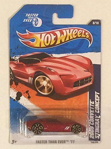 Amazon Hot Wheels Corvette Stingray Concept Red By Hot Wheels Toys Games