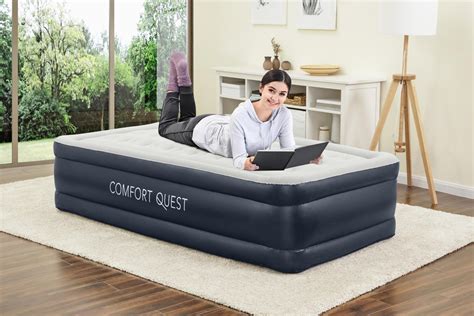 Bestway Comfort Quest 18" Twin Air Mattress With Built-in Pump ...