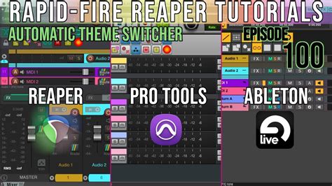 Automatically Switching Themes In Reaper Rapid Fire Reaper Tutorials