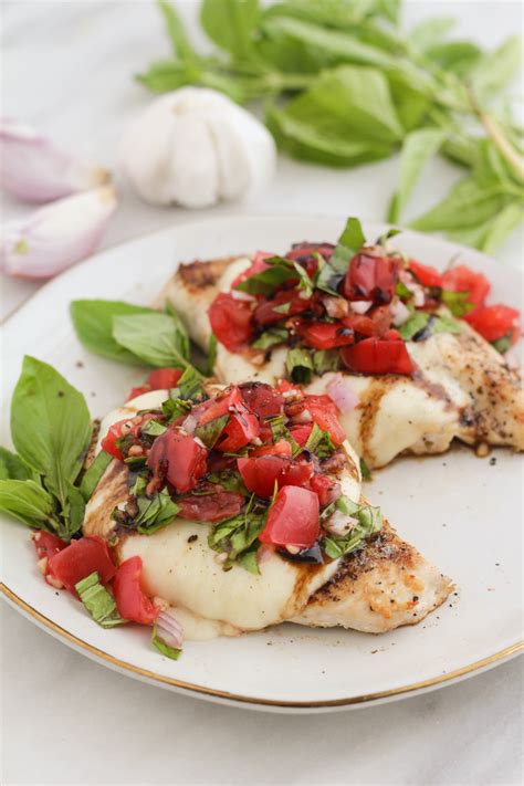 Grilled Bruschetta Chicken With Mozzarella And Balsamic Glaze Zen Spice