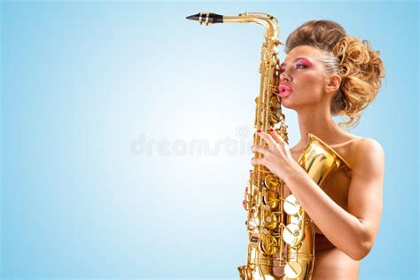 Woman Nude Saxophone Stock Photos Free Royalty Free Stock Photos From Dreamstime