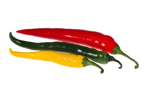 Hot Chili Peppers Aislado Sobre Fondo Blanco Foto Premium