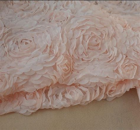 Nude Rosette Fabric For Flower Girl Dress Chiffon Rosette Etsy