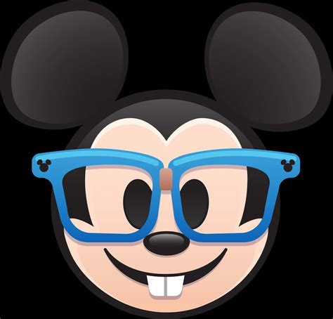 Download Mickey Mouse Wearing Blue Glasses | Wallpapers.com