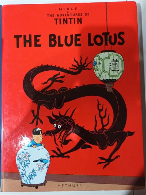 Tintin: The Blue Lotus, Hobbies & Toys, Books & Magazines, Children's Books on Carousell