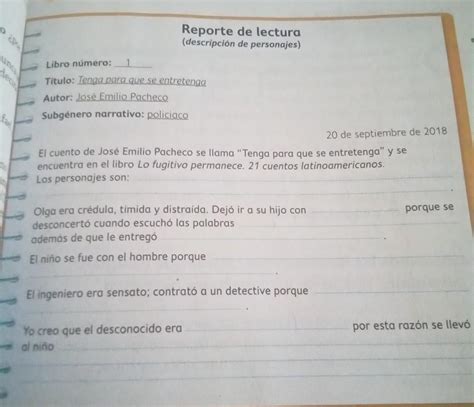 Hola Necesito Ayuda Con Esta Tarea Caracter Sticas Psicol Gicas