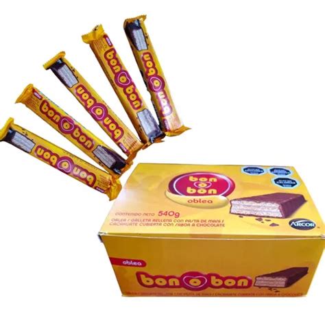 Bon O Bon Oblea Rellena De Crema De Maní 20 Unidades Cuotas Sin Interés