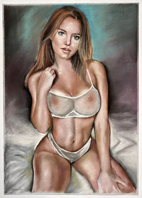 AKT NUDE NAKED Woman Frau Nue Femme Aktzeichnung Zeichnung Drawing