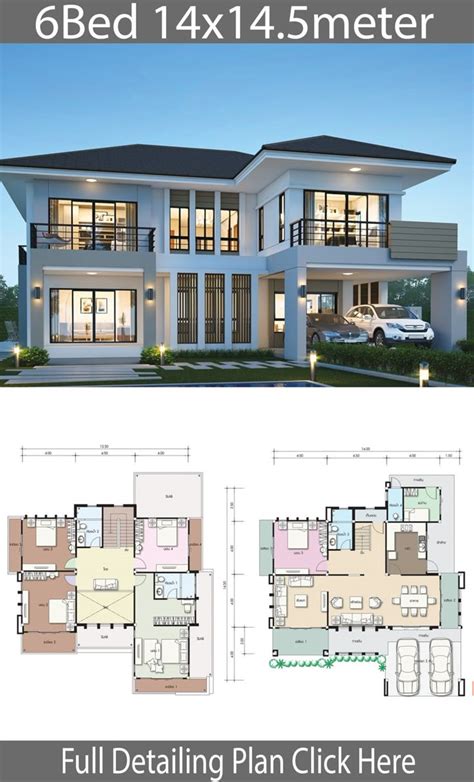 Two Story House Plan With Measurements Pinterest House Design Plan X