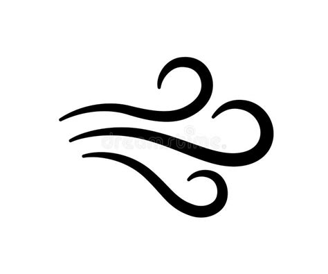 Wind Icon Gust Wind Sign Air Symbol Stock Illustrations 163 Wind Icon