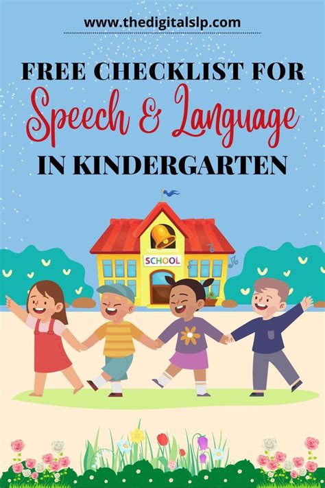 Speech Language Skills In Kindergarten A Handy Checklist Artofit