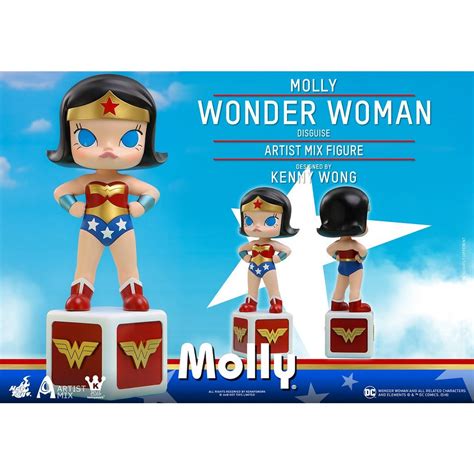 咩咩Q 全新 Hot Toys 泡泡瑪特 Molly 茉莉 Wonder Woman 神力女超人 蝦皮購物