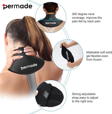 Reusable Neck Shoulder Ice Pack Hot Cold Therapy Wrap For