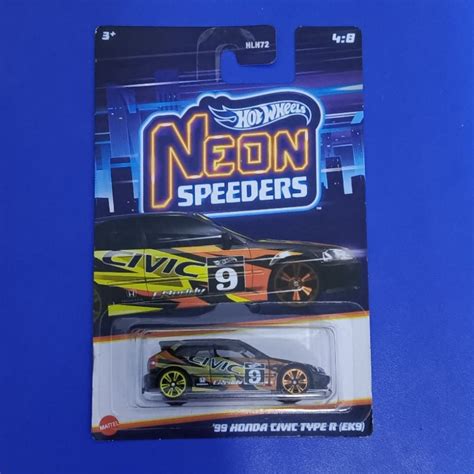 Jual Hot Wheels Honda Civic Ek Neon Speeders Shopee Indonesia