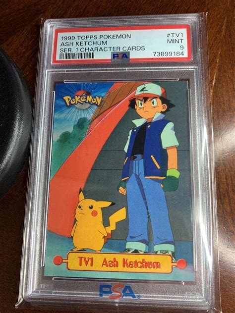 Topps Pokemon Blue Logo Ash Ketchum Tv Values Mavin