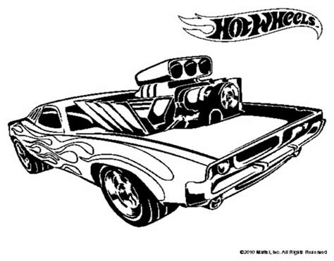 Dibujos De Hot Wheels Para Colorear Vsun