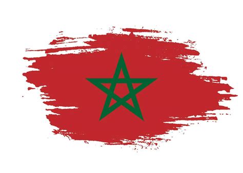 Flat Morocco Grunge Flag Vector Art At Vecteezy