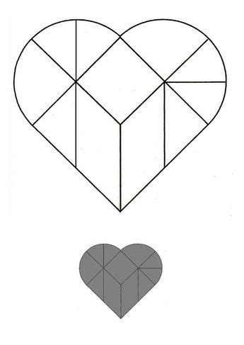 Tangram Coeur Pour Les Plus Grands Quilt Square Patterns Pattern