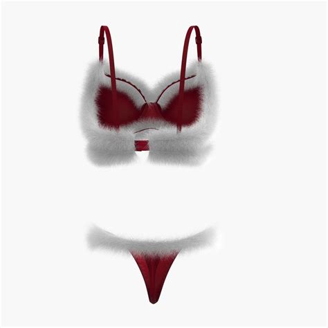 Bikini Christmas D Model