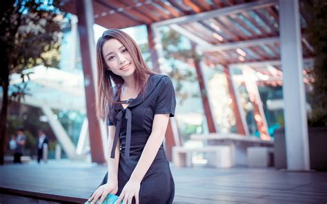 Model Hd Depth Of Field Woman Brunette Asian Hd Wallpaper Rare Gallery