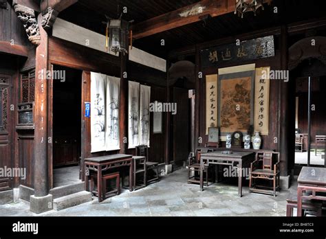 Interiors Of Chinese Traditional House Stock Photo Alamy