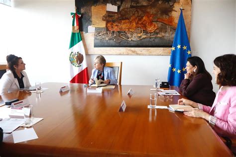 La Canciller Alicia Bárcena Recibió En La Sre A La Comisaria De