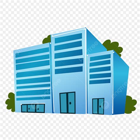 Gambar Gedung Kantor Biru Png, Vektor, PSD, dan Clipart Dengan ...